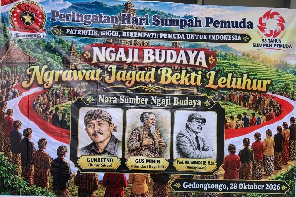 Ngaji Budaya di Gedongsongo, Merawat Warisan Leluhur dan Meneguhkan Semangat Sumpah Pemuda