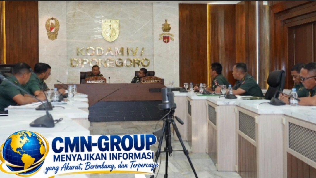 Pangdam IV/Diponegoro Ikuti Vicon Kasad, Bahas Evaluasi KDKMP dan Rekrutmen Prajurit TNI AD TA 2027